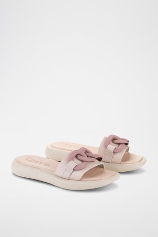 Mules en cuir Goya - Ecru