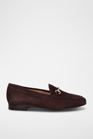 Mocassins en nubuck Castellar - Marron foncé