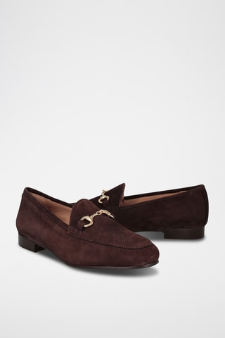 Mocassins en nubuck Castellar - Marron foncé