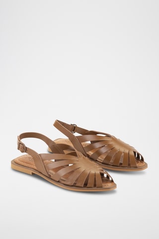 Sandales en cuir Amalfi - Marron