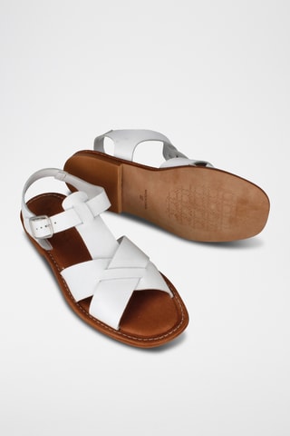 Sandales en cuir Natasha - Blanc