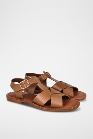 Sandales en cuir Natasha - Marron