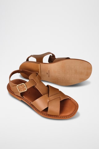 Sandales en cuir Natasha - Marron