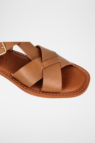 Sandales en cuir Natasha - Marron