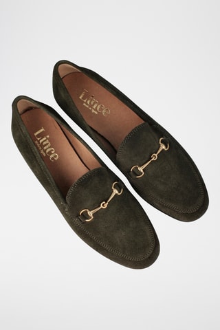 Mocassins en nubuck Castellar - Vert foncé