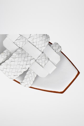 Mules en cuir Kenia - Blanc