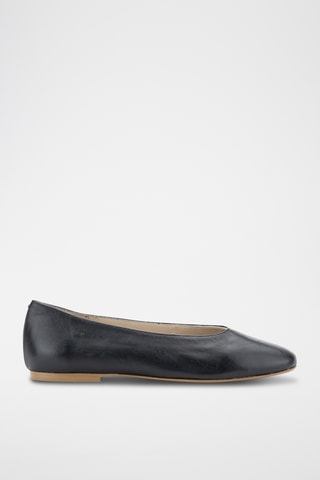 Ballerines en cuir Glam - Noir
