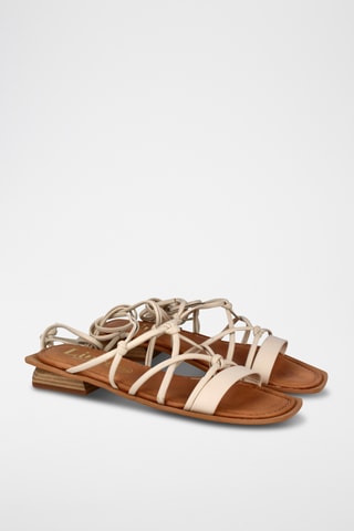 Spartiates en cuir Kaila - Beige