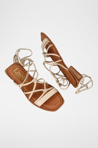 Spartiates en cuir Kaila - Beige