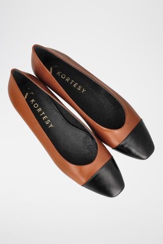 Ballerines en cuir Helen - Noir