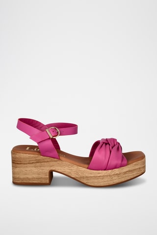 Sandales à talons en cuir Abril - Rose