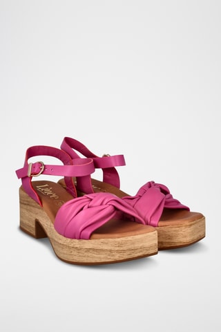 Sandales à talons en cuir Abril - Rose