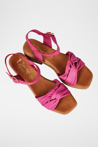 Sandales à talons en cuir Abril - Rose