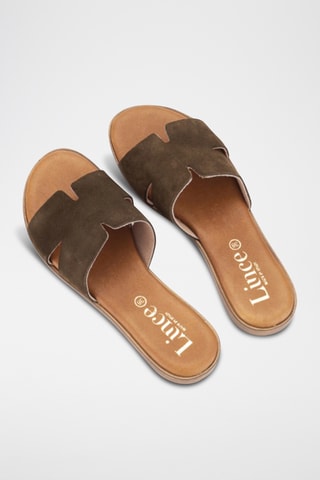 Mules en nubuck Menorca - Kaki