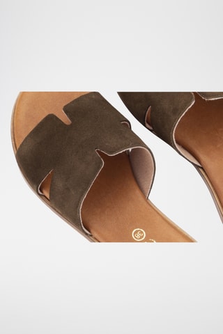 Mules en nubuck Menorca - Kaki