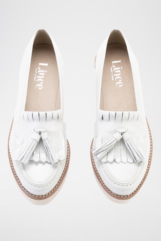 Mocassins en cuir Presley - Blanc