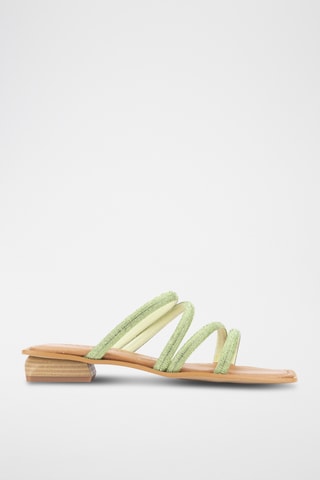 Mules en cuir Miren - Vert