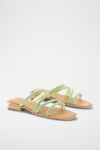 Mules en cuir Miren - Vert