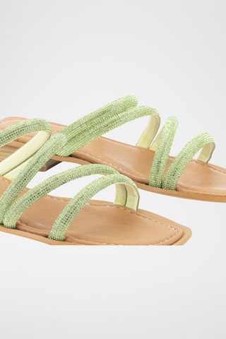 Mules en cuir Miren - Vert