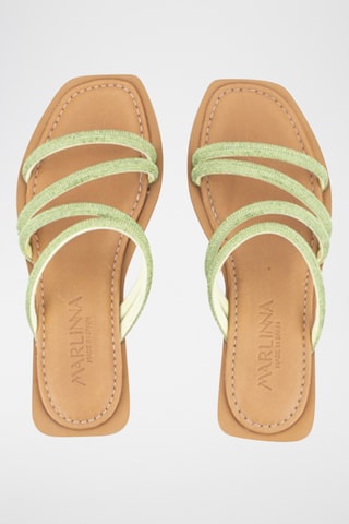 Mules en cuir Miren - Vert