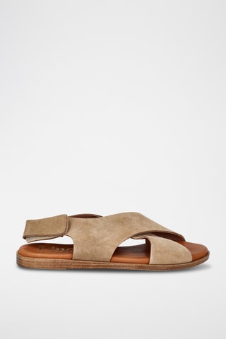 Sandales en nubuck Menorca - Marron clair
