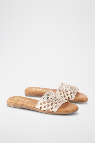 Mules en cuir Menorca - Ecru