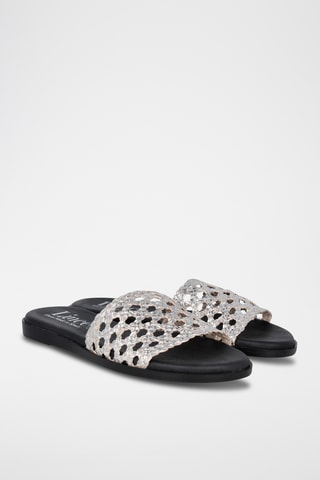 Mules en cuir Menorca - Gris