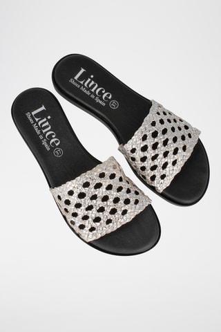 Mules en cuir Menorca - Gris