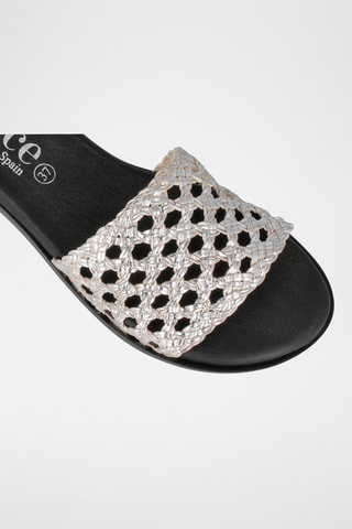 Mules en cuir Menorca - Gris