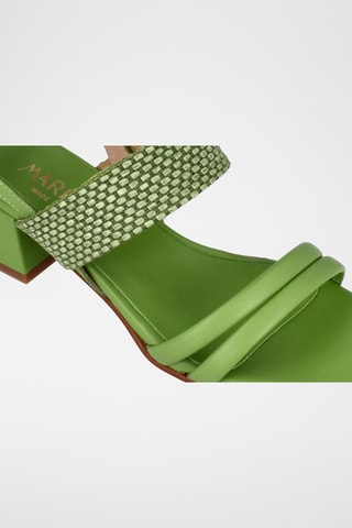 Sandales à talons en Karen - Vert