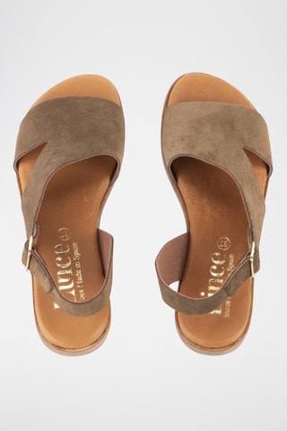 Sandales en nubuck Menorca - Kaki