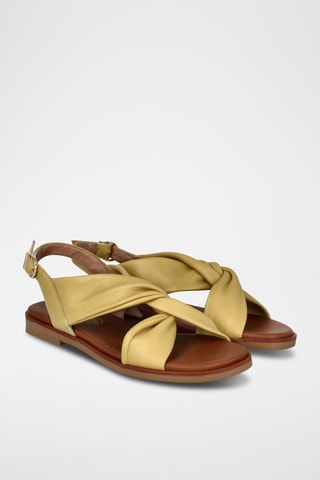 Sandales en cuir Corfu - Moutarde