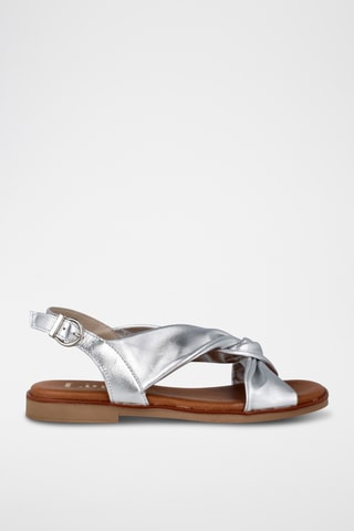 Sandales en cuir Corfu - Argenté