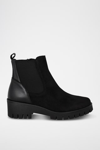 Bottines en nubuck Isla - Noir