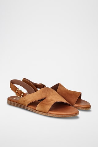 Sandales en nubuck Menorca - Camel