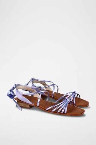 Sandales à talons en cuir Miren - Mauve