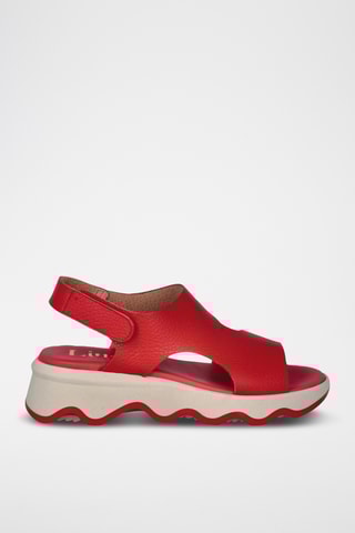 Sandales en cuir Marea - Rouge
