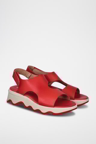 Sandales en cuir Marea - Rouge