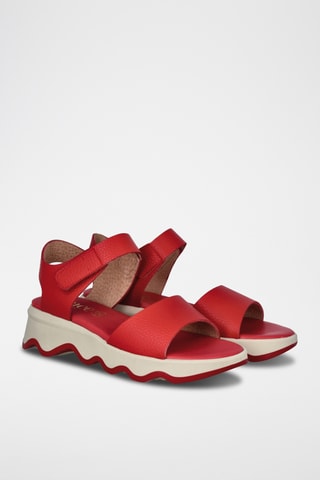 Sandales en cuir Marea - Rouge