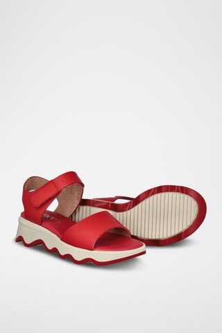 Sandales en cuir Marea - Rouge