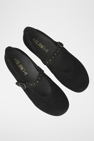 Babies en nubuck Leila - Noir