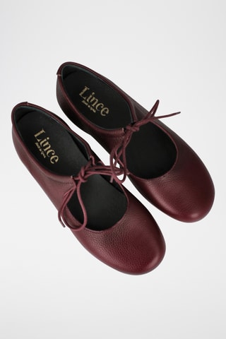 Babies en cuir Tiana - Bordeaux