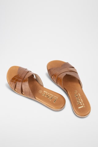 Mules en cuir Menorca - Camel