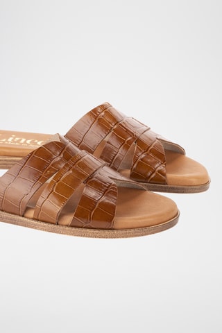 Mules en cuir Menorca - Camel