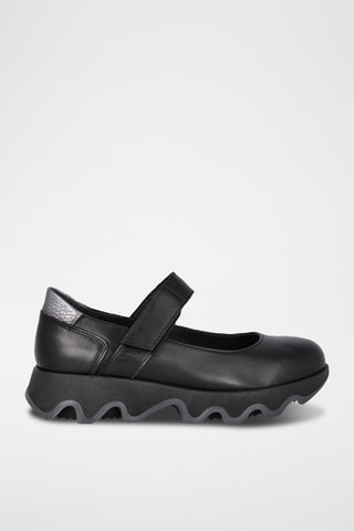 Babies en cuir Ola - Noir