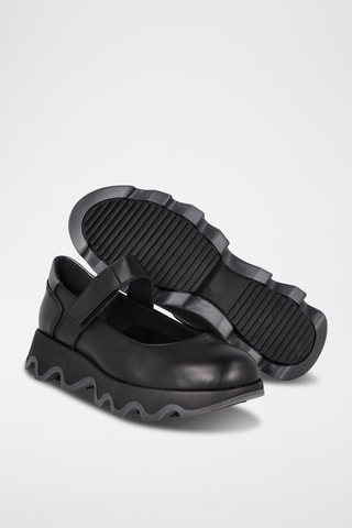 Babies en cuir Ola - Noir