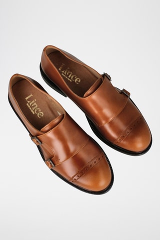 Derbys à boucles en cuir Noa - Marron