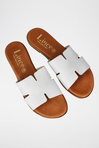 Mules en cuir Menorca - Blanc