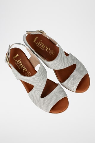 Sandales à talons en cuir Cerdeña - Blanc