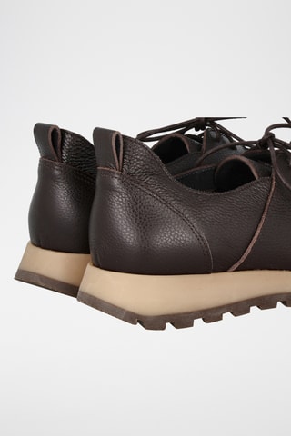 Baskets en cuir Ventura - Marron foncé